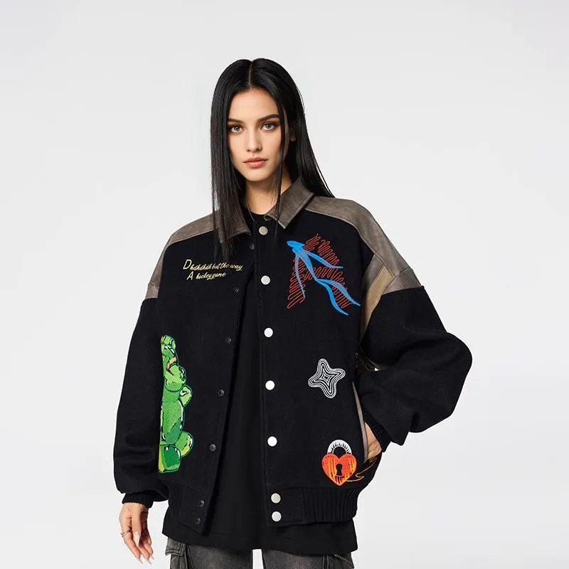 A Chock Jackets Coats Unisex Black-4