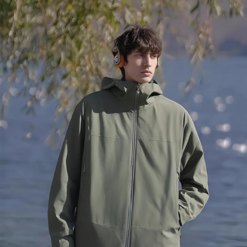 JUNGLE PANDA Water Resistant Windproof Breathable Wear Resistant Warm Windbreaker Jacket Unisex-79