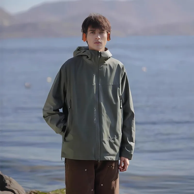 JUNGLE PANDA Water Resistant Windproof Breathable Wear Resistant Warm Windbreaker Jacket Unisex-81