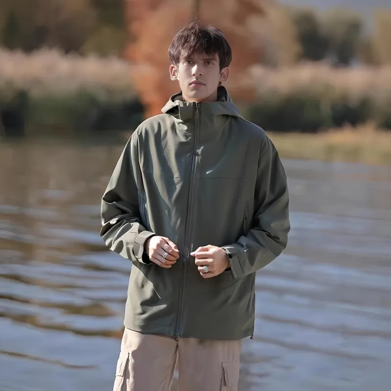 JUNGLE PANDA Water Resistant Windproof Breathable Wear Resistant Warm Windbreaker Jacket Unisex-83