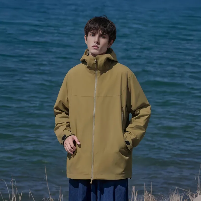 JUNGLE PANDA Water Resistant Windproof Breathable Wear Resistant Warm Windbreaker Jacket Unisex-58