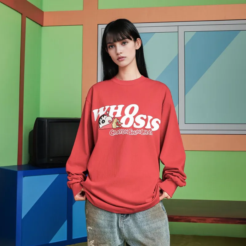 Crayon Shinchan X WHOOSIS X Crayon Shin chan Collaboration Series T Shirts Unisex-14