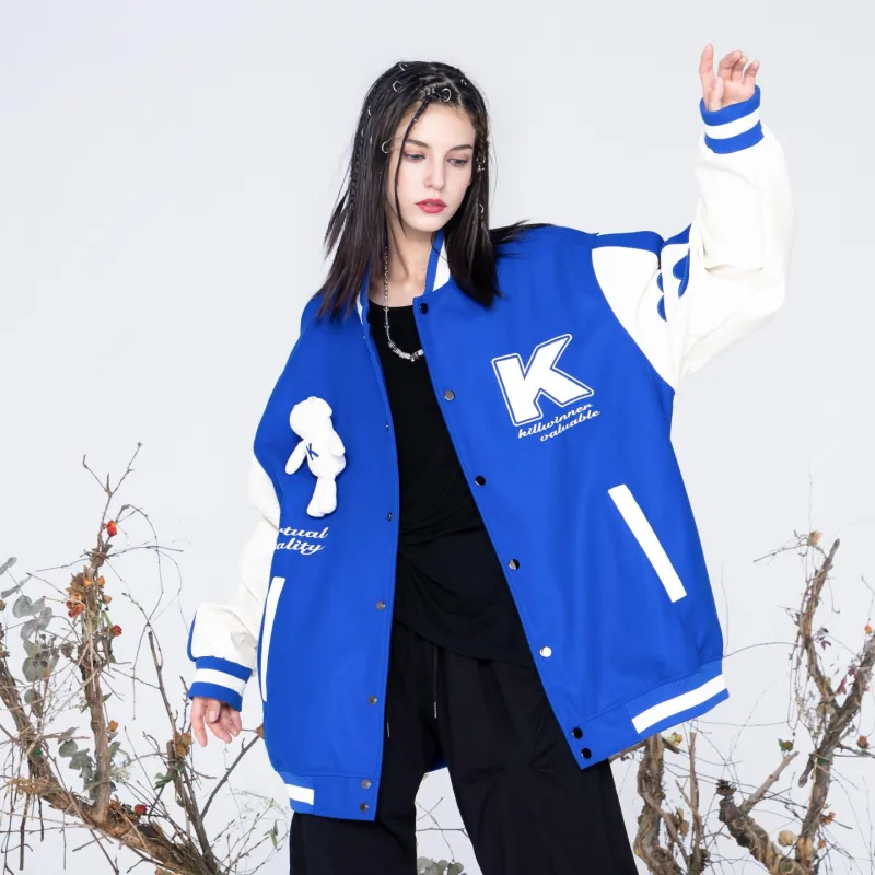 KILLWINNER Loose Fit Baseball Jacket Unisex-8