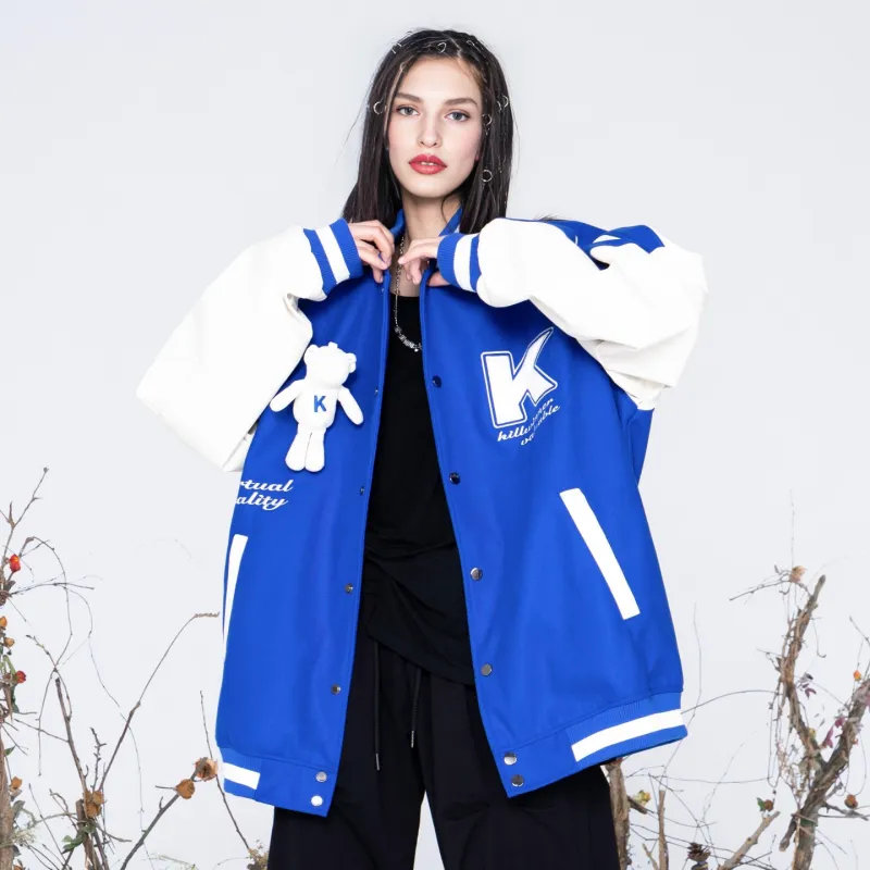 KILLWINNER Loose Fit Baseball Jacket Unisex-7