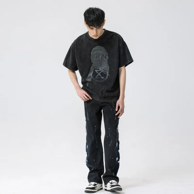 XINYINSU Jeans Fall Unisex Black-6