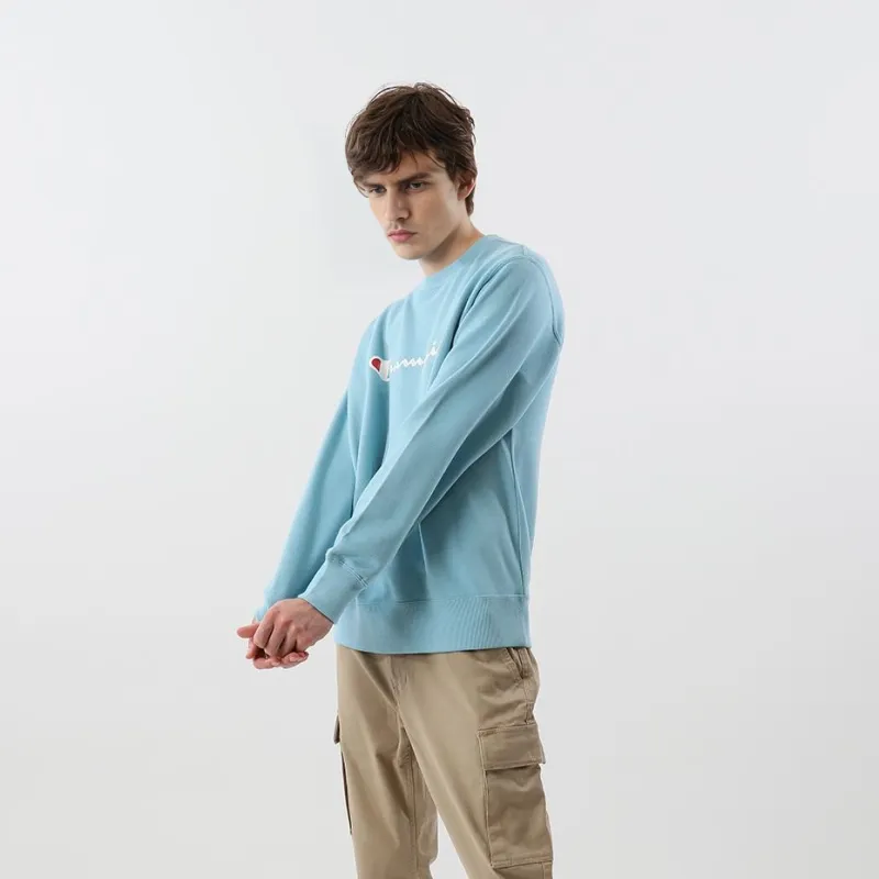 Champion Sweatshirts Unisex Sea Blue-3