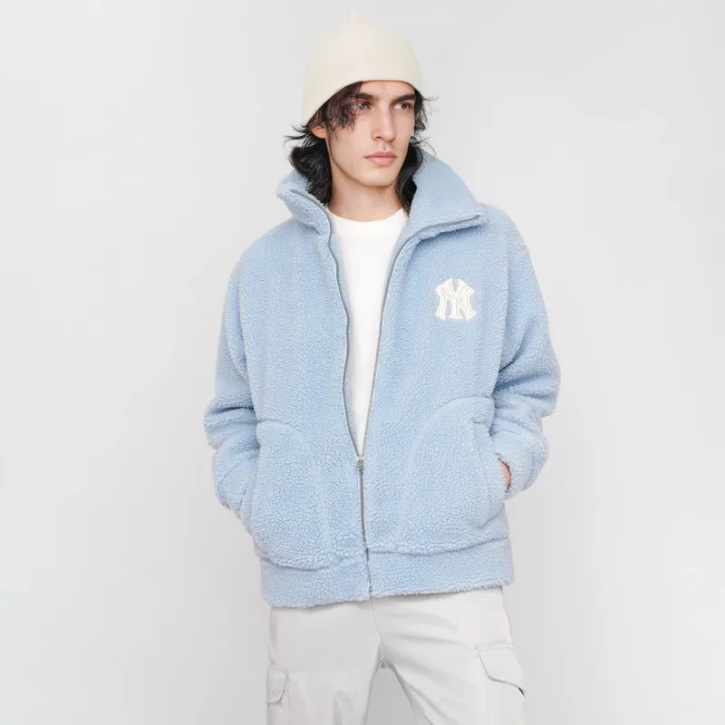 MLB Velvet Jackets Unisex Light Blue-2