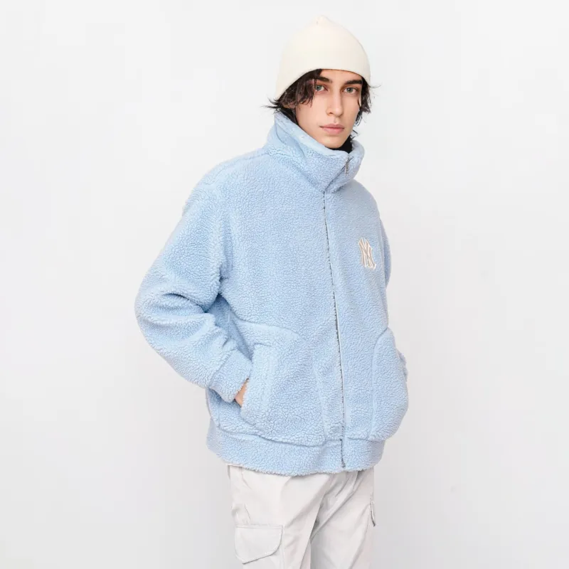 MLB Velvet Jackets Unisex Light Blue-6