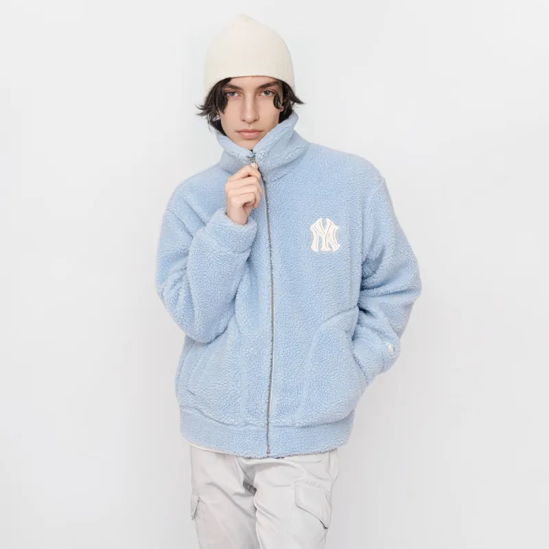 MLB Velvet Jackets Unisex Light Blue-3