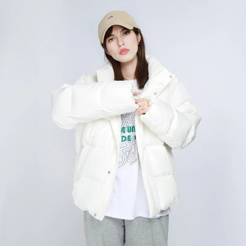 MLB Mlb Base Logo Down Jacket Unisex White-3