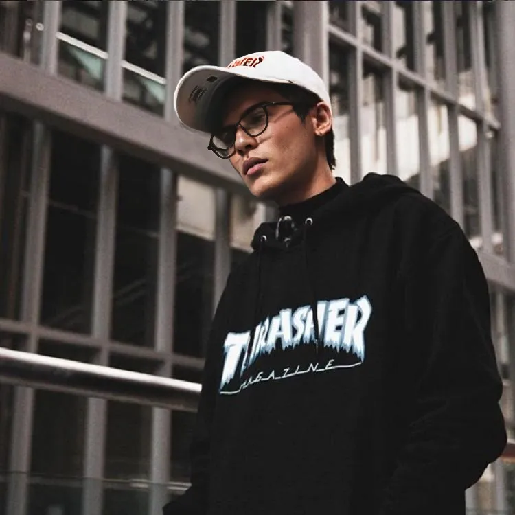 Thrasher Sweatshirt Japan Version Unisex Black-3