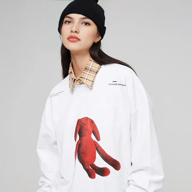 ROARINGWILD Sweatshirts Unisex White-5