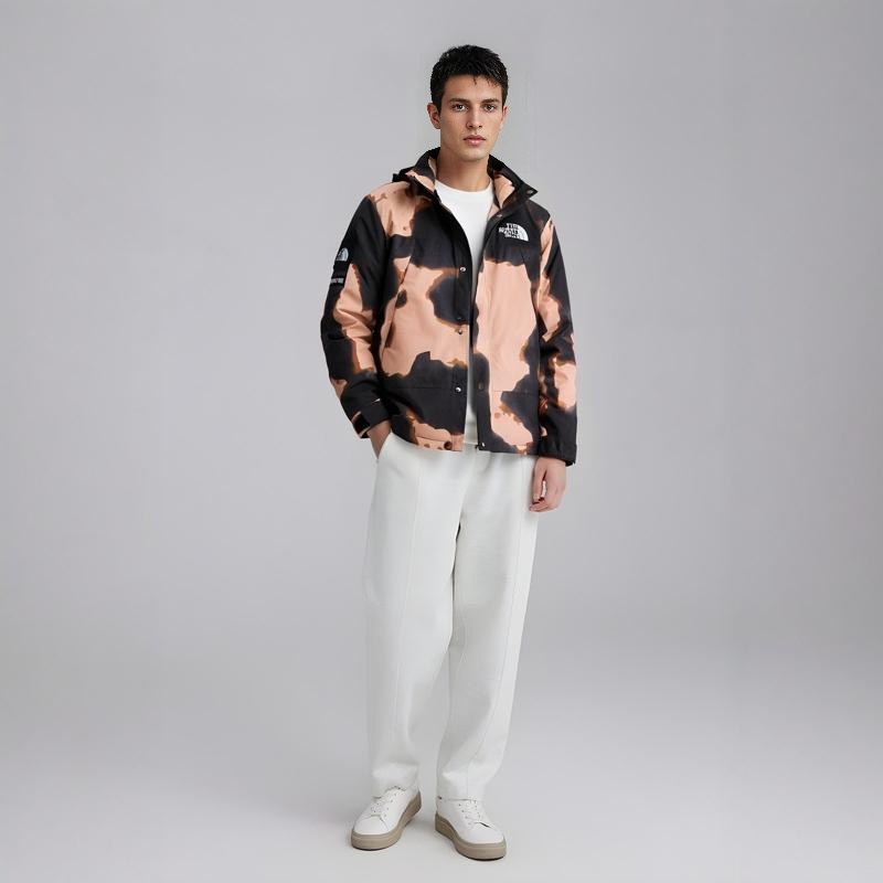 Supreme The North Face Bleached Denim Print Mountain Jacket