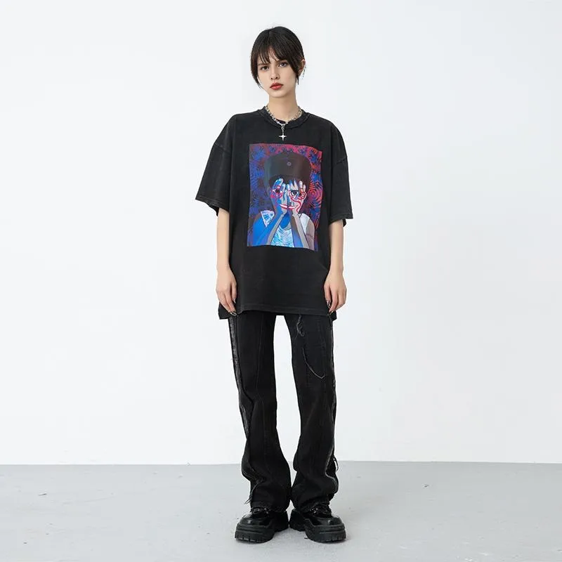 XINYINSU Jeans Unisex Black-4