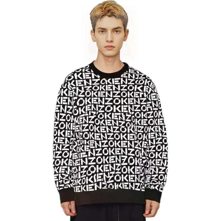 KENZO SS22 Sport Monogram Sweater Black-4