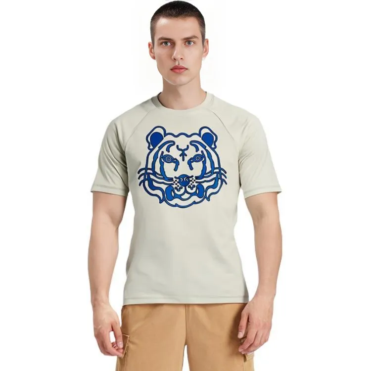 KENZO Classic Tiger Head T Shirt Men's Gray-5