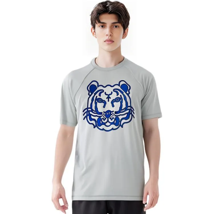 KENZO Classic Tiger Head T Shirt Men's Gray-8