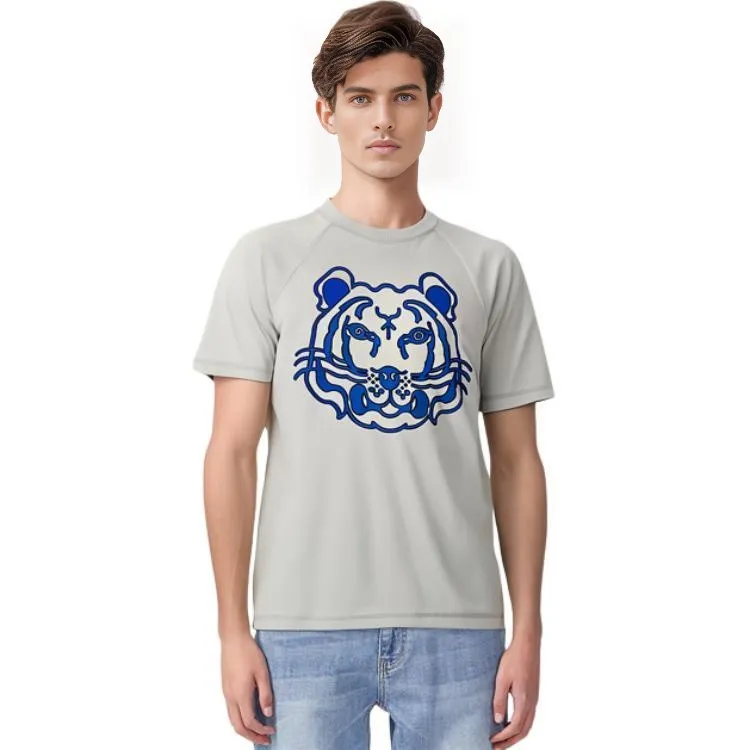 KENZO Classic Tiger Head T Shirt Men's Gray-9