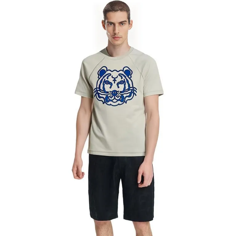 KENZO Classic Tiger Head T Shirt Men's Gray-11