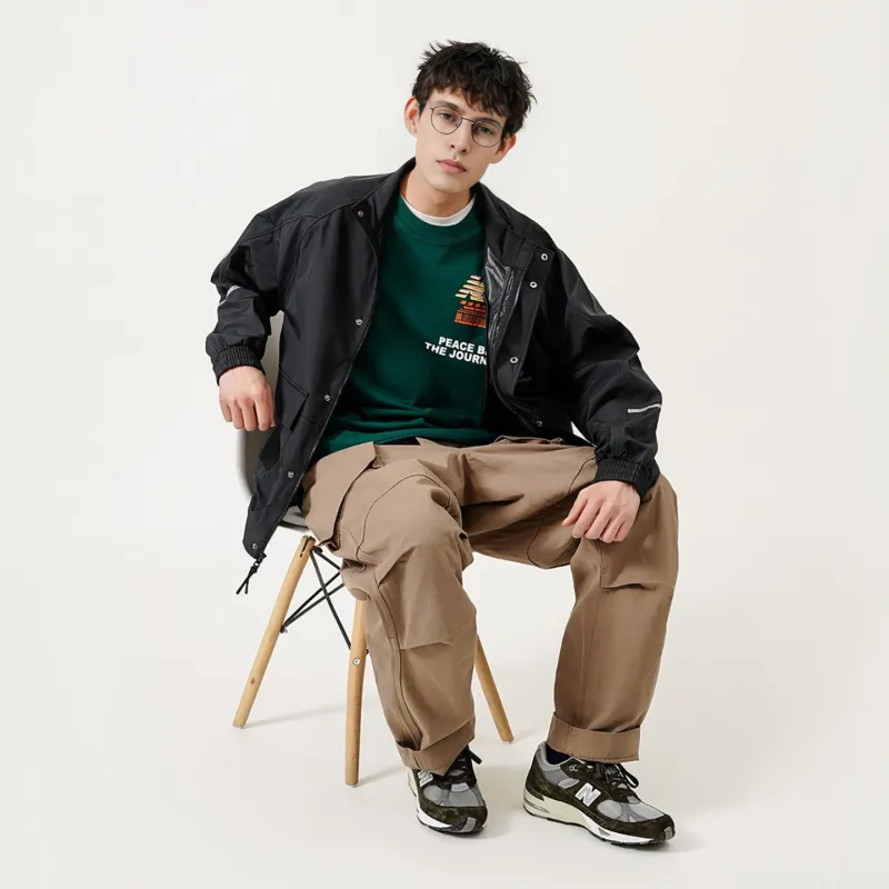 New Balance Jackets Men Black-2