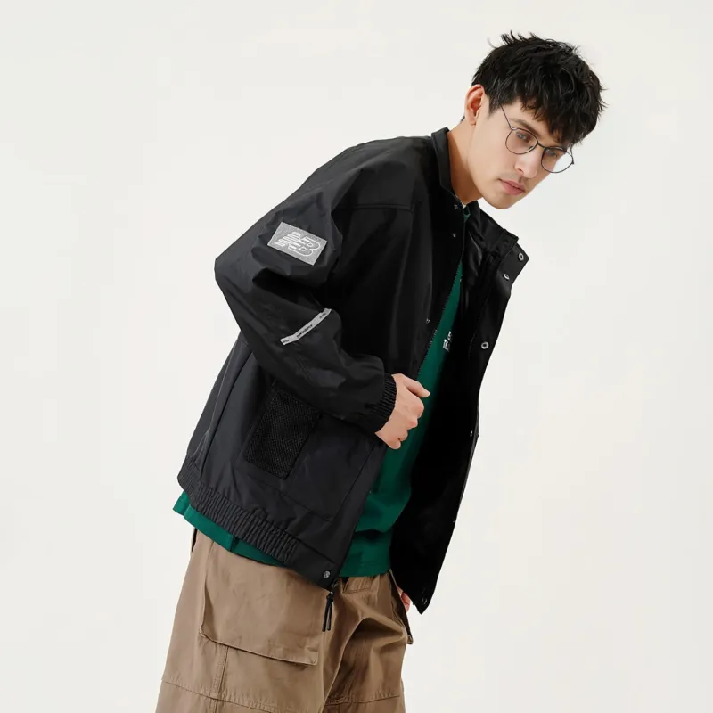 New Balance Jackets Men Black-4