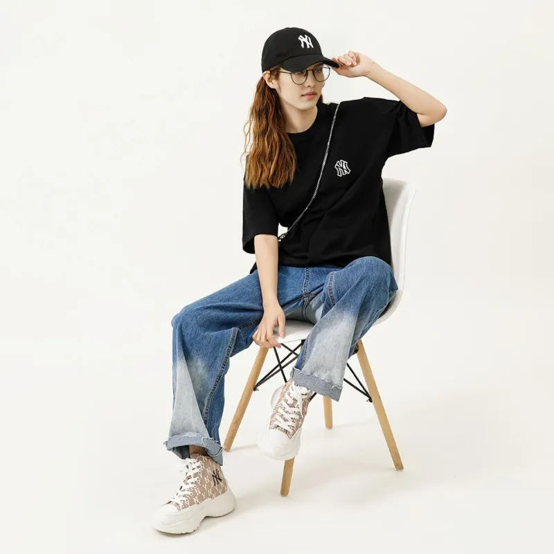 MLB Set in Sleeve T Shirt Unisex Black-2