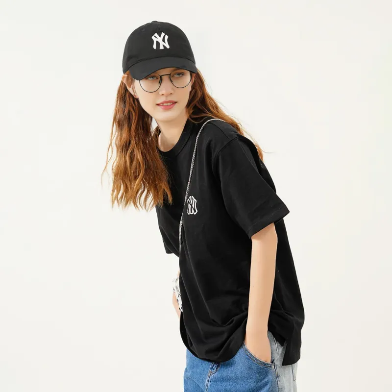 MLB Set in Sleeve T Shirt Unisex Black-4