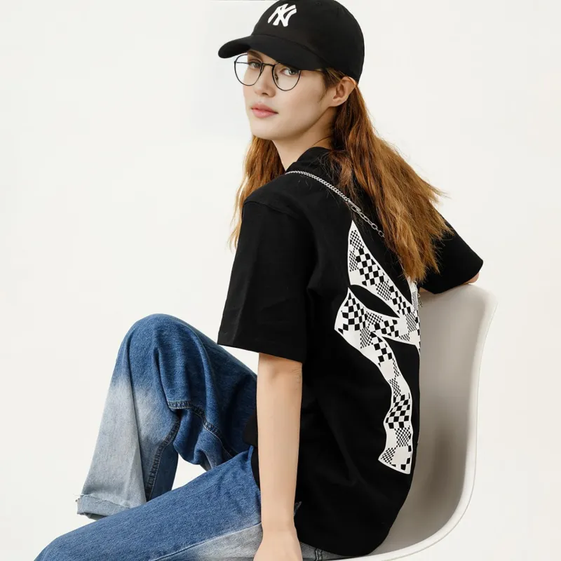 MLB Set in Sleeve T Shirt Unisex Black-5
