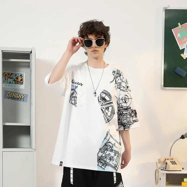 GENANX T Shirts Unisex White-2