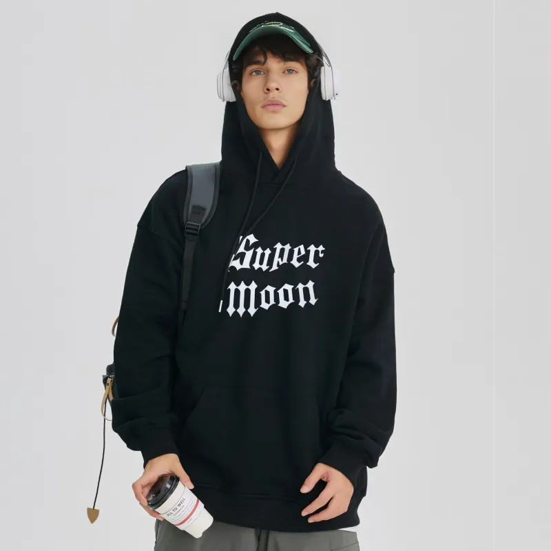 SUPERMOON Autumn And Winter Season Knitted Sports Pants Unisex Black-35
