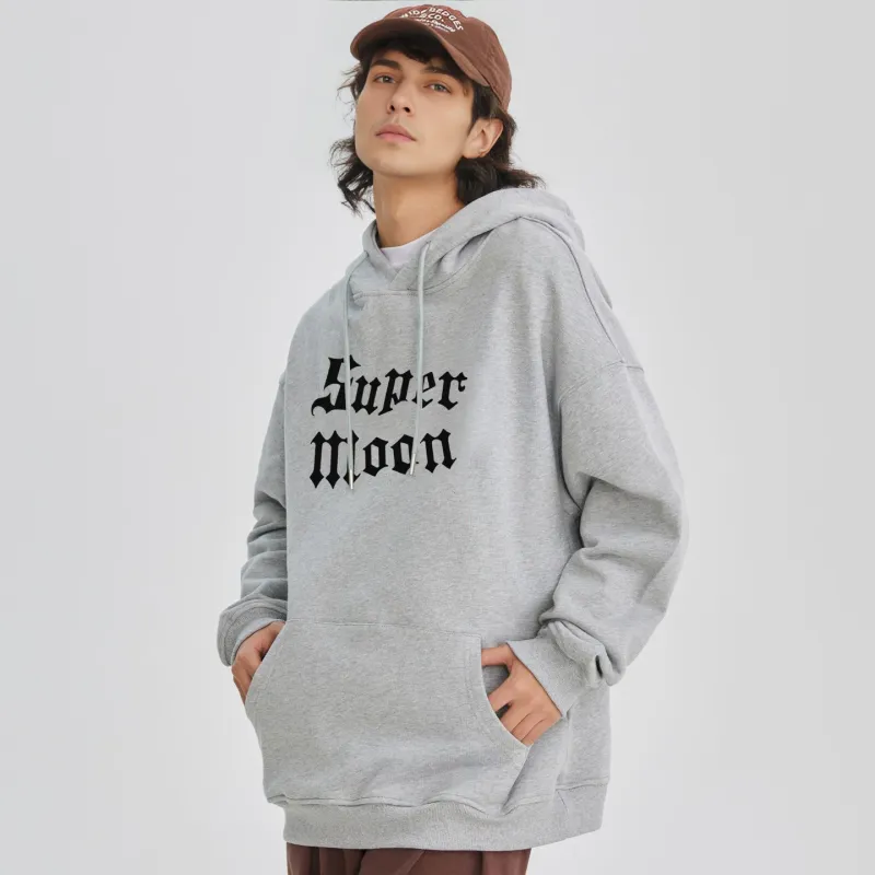SUPERMOON Autumn And Winter Season Knitted Sports Pants Unisex Black-34