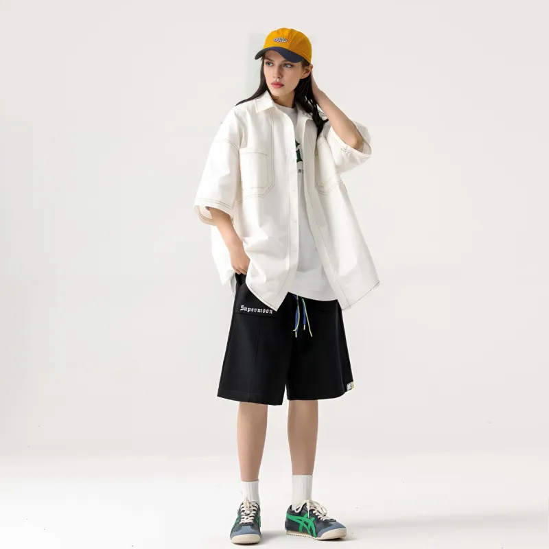 SUPERMOON Loose Fit Shorts Unisex-4