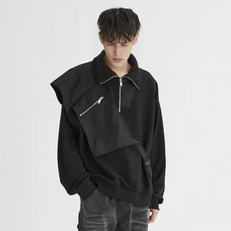 XINYINSU Sweatshirt Unisex Black-5