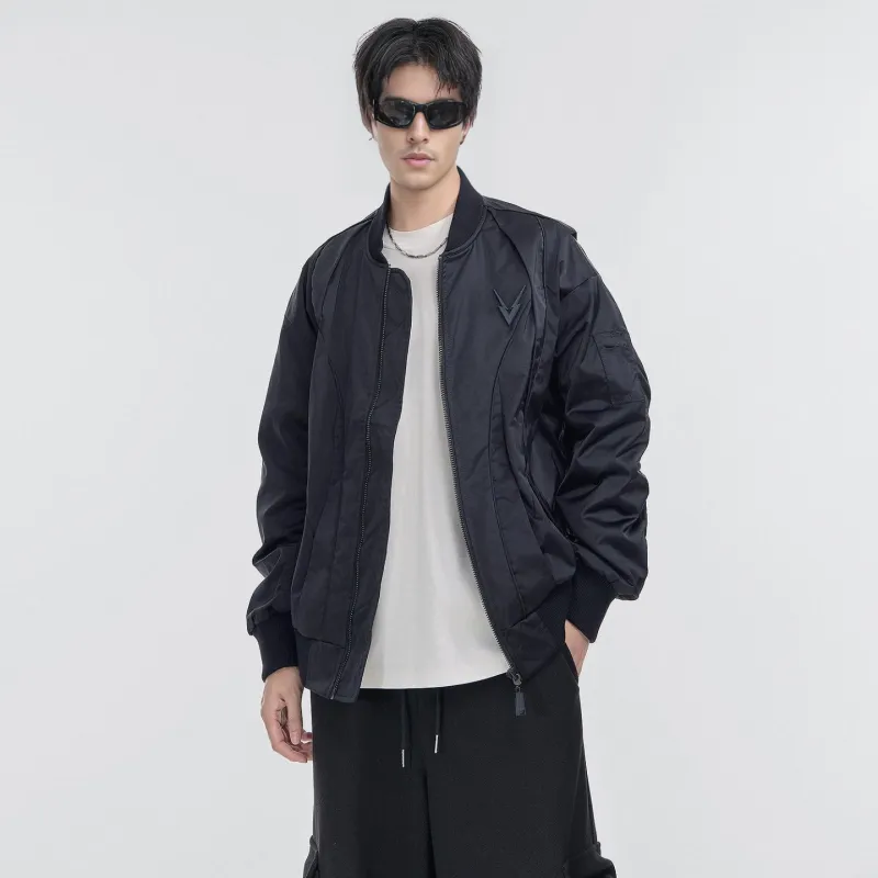 VIP Design Pilot Loose Fit Jacket Unisex Black-3