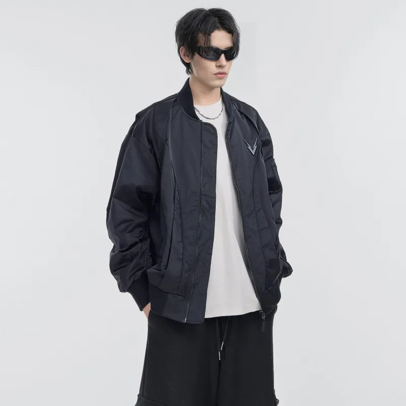 VIP Design Pilot Loose Fit Jacket Unisex Black-4