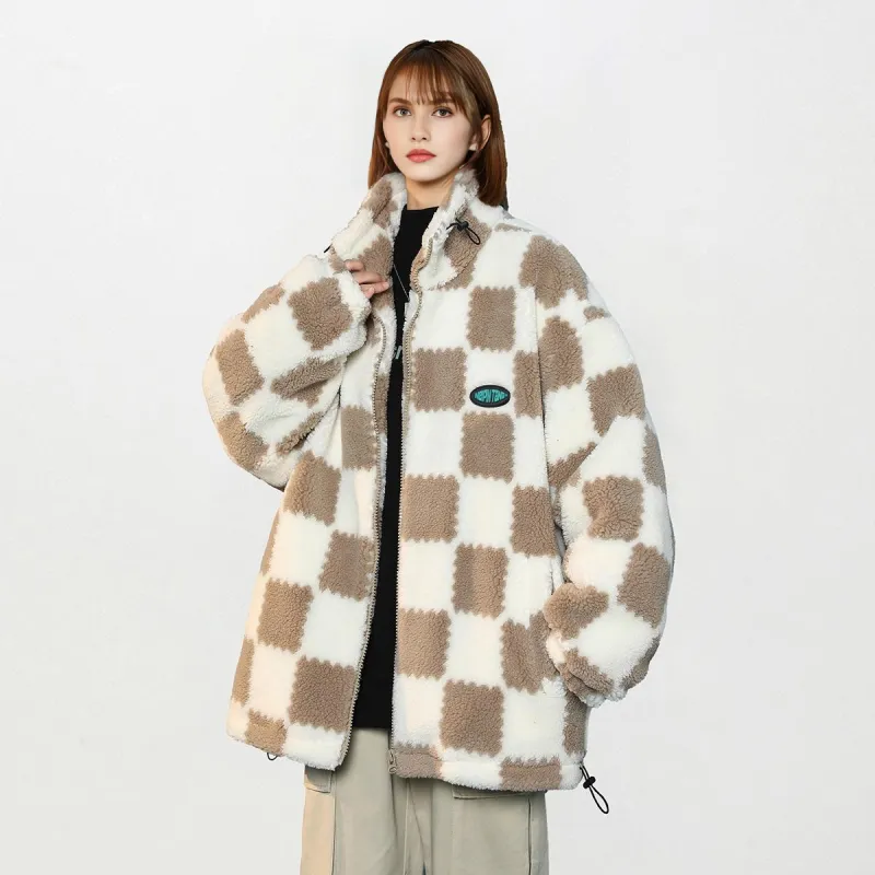 MEIPIN TANG Velvet feel Coat Korean Style Unisex-7