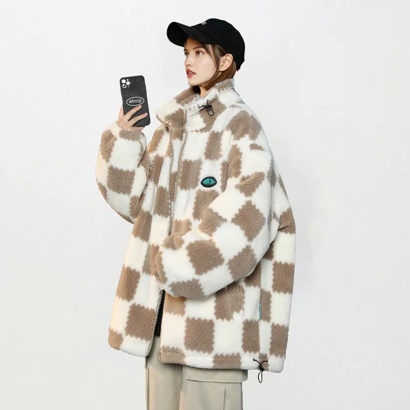 MEIPIN TANG Velvet feel Coat Korean Style Unisex-8