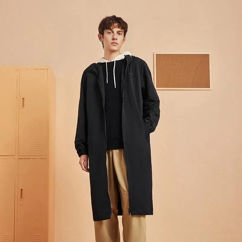 Erke Trench Coats Men Jet Black-2