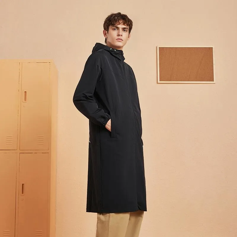 Erke Trench Coats Men Jet Black-3