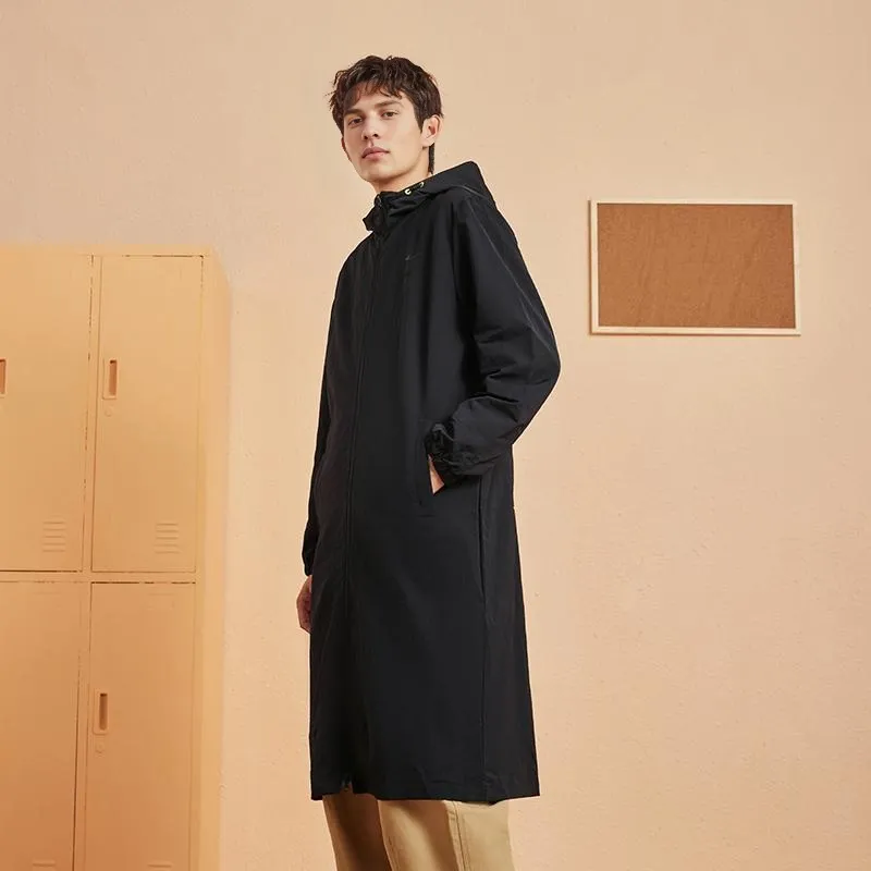 Erke Trench Coats Men Jet Black-4