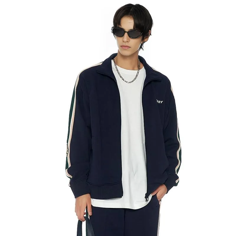 NERDY FW22 Prism Track Top Navy-2