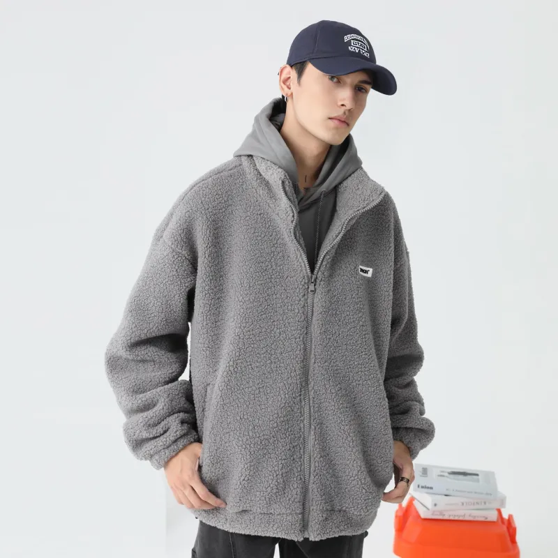 ZMOH Loose Fit Thickened And Fleece-Lined Jacket Unisex-5