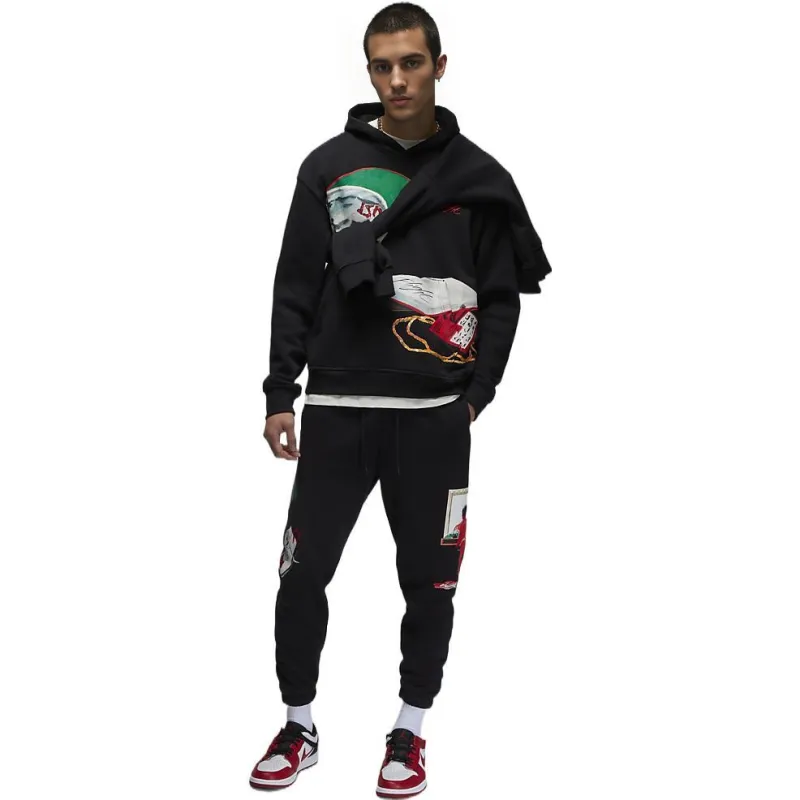 Jordan Knitted Sports Pants Men's Black-2