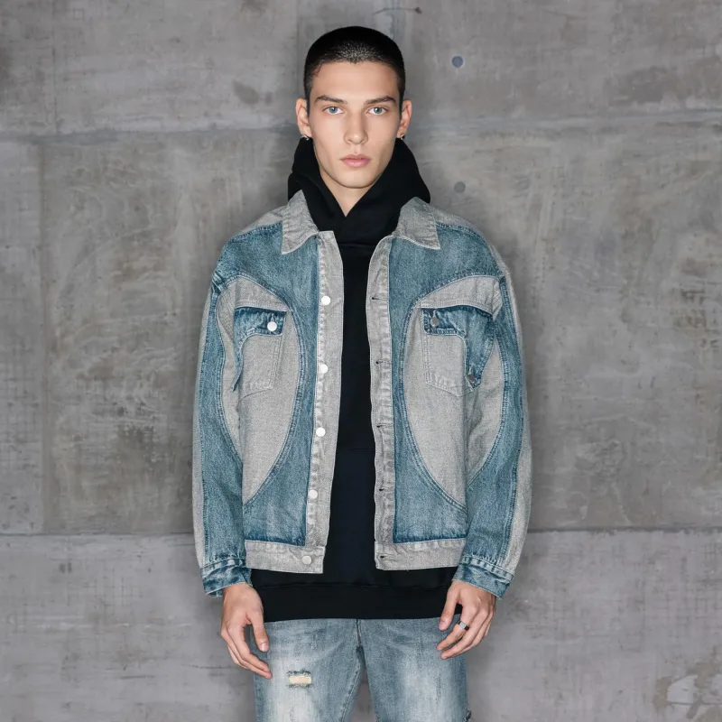 XINYINSU Denim Jacket Unisex Blue-2