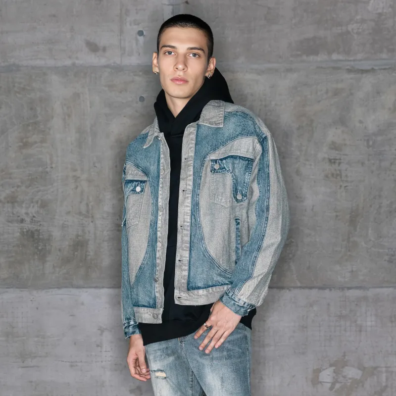 XINYINSU Denim Jacket Unisex Blue-4