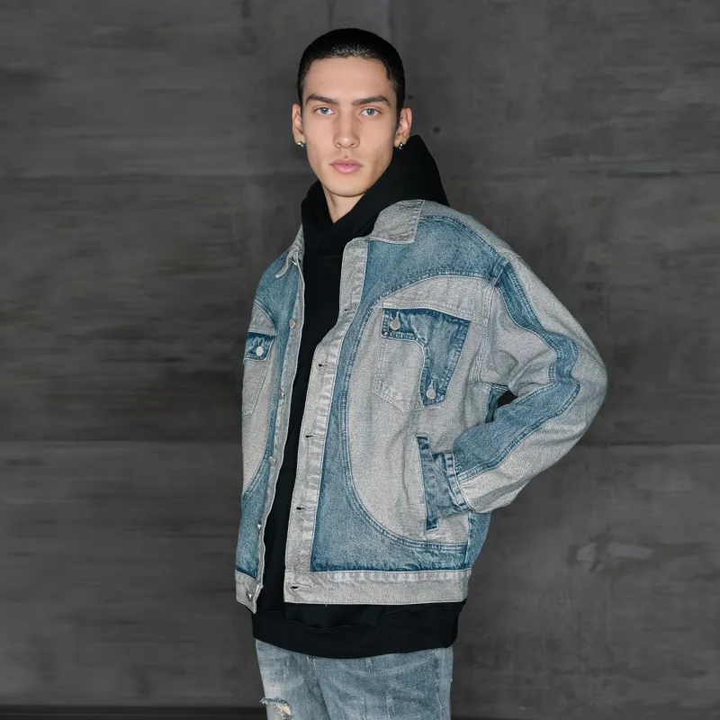 XINYINSU Denim Jacket Unisex Blue-6