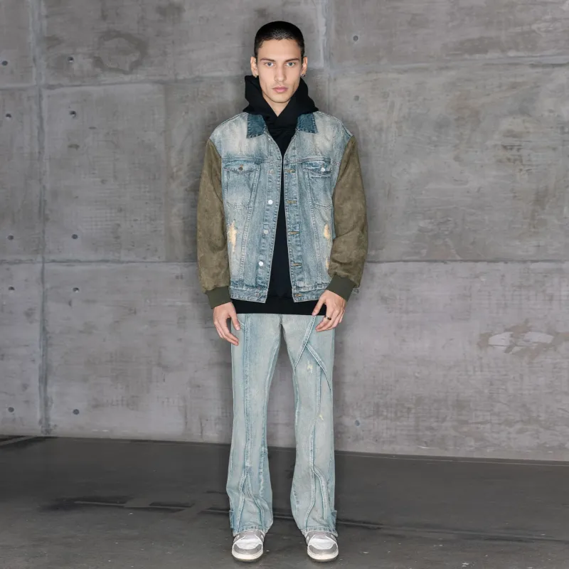 XINYINSU Denim Jacket Unisex Blue-5