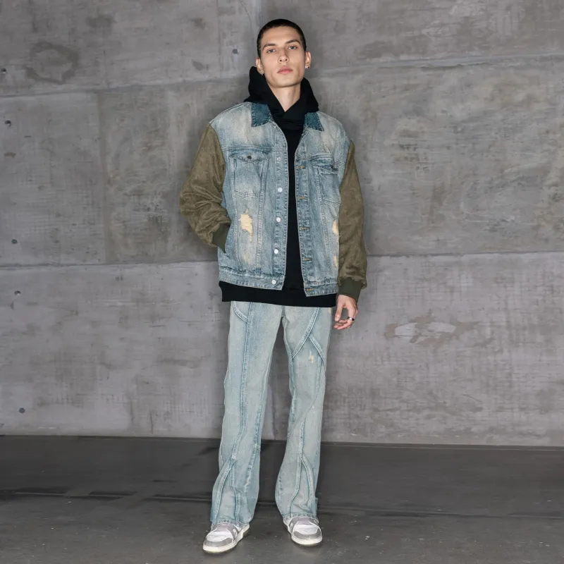 XINYINSU Denim Jacket Unisex Blue-7