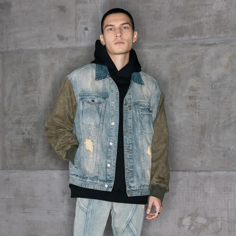 XINYINSU Denim Jacket Unisex Blue-3