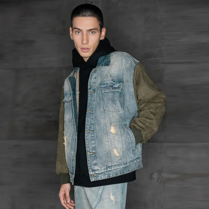 XINYINSU Denim Jacket Unisex Blue-6